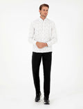 Grey Slim Fit Long Sleeve Shirt