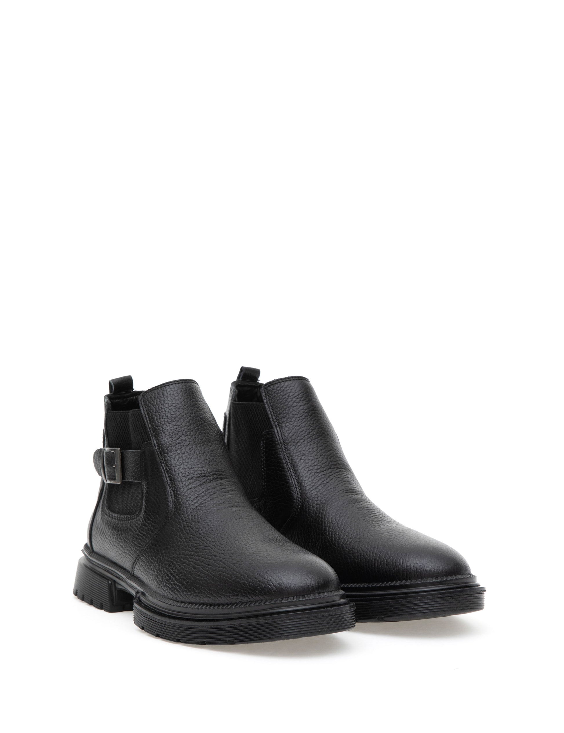 Black 100% Leather Boots