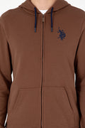 Men's Brown Knitted Cardigan