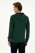 Men's Dark Green Basic Sweatshirt