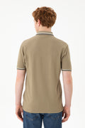 Men's Khaki Basic T-Shirt