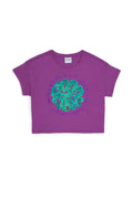 Girls' Purple Crew Neck T-Shirt
