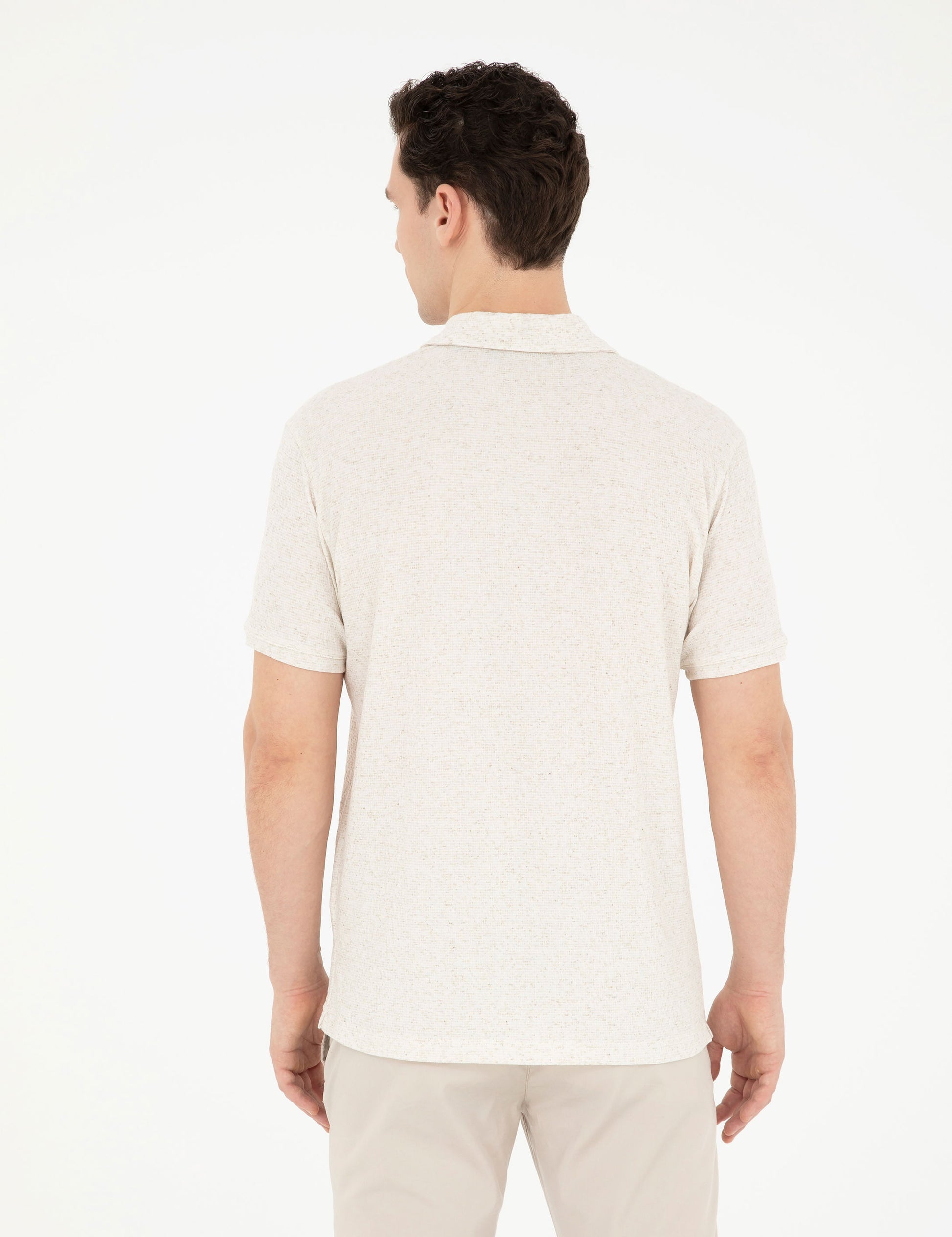 Beige Slim Fit T-Shirt