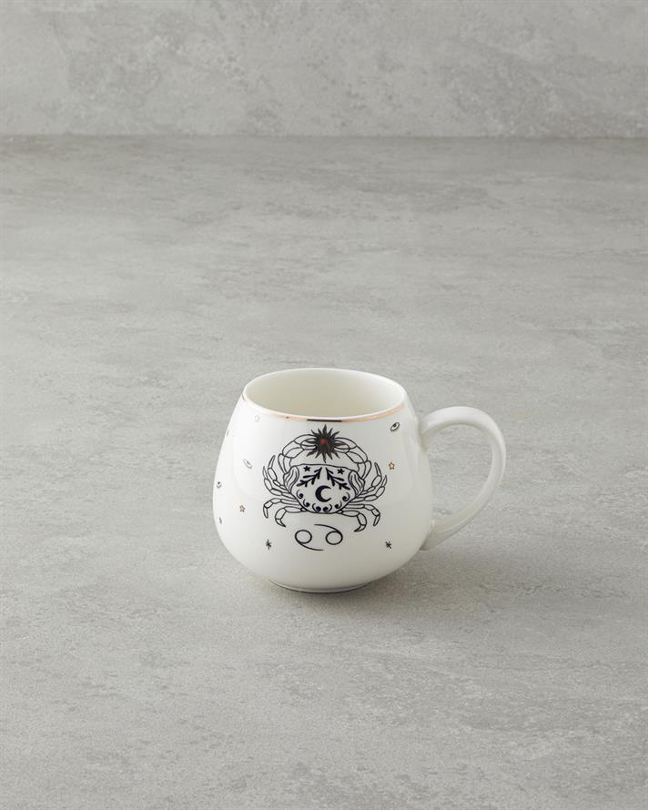 Cancer New Bone China Mug 325 ml Black-White-Gold