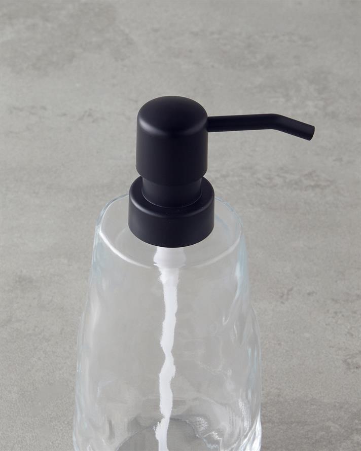 Carly Bathroom Liquid Soap Dispenser 19.5 cm Transparent