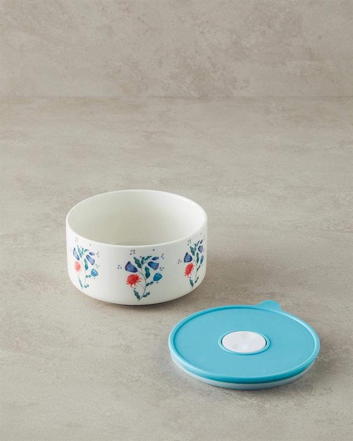 Carnical Posy New Bone China Storage Container Blue