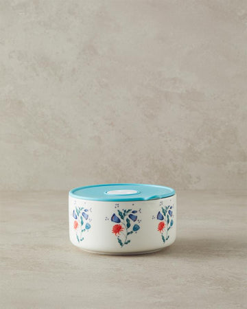 Carnical Posy New Bone China Storage Container Blue