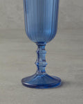 Carnival Glass Set of 3 Glasses Blue