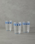 Carnival Drip Glass 3-Pack Cup 395 ml Blue