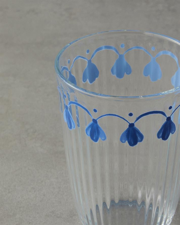 Carnival Drip Glass 3-Pack Cup 395 ml Blue