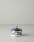 Carnival Floral Enamel Spice Holder Blue