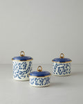 Carnival Floral Enamel Spice Holder Blue