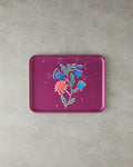 Carnival Posy Melamine Non-Slip Tray 27x36 cm Fuchsia