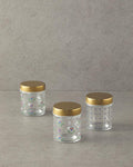 Carnival Time Glass 3 Pcs Jar Clear