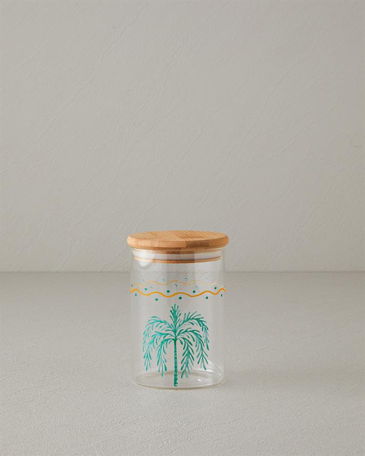 Carnival Tree Borosilicate Jar Clear