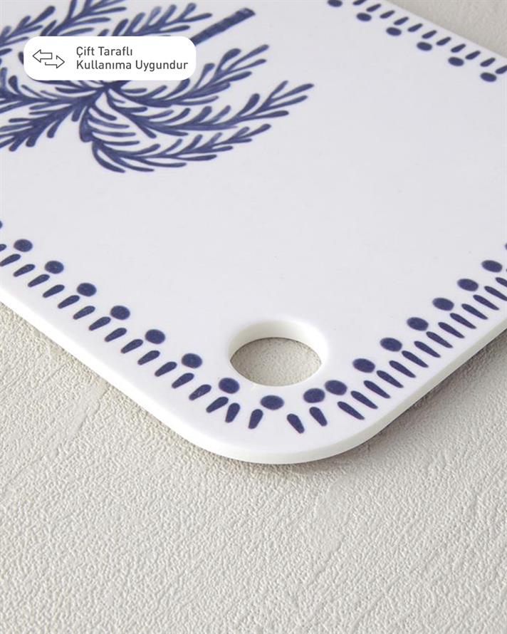 Carnival Tree Melamine Cutting Board Blue-White