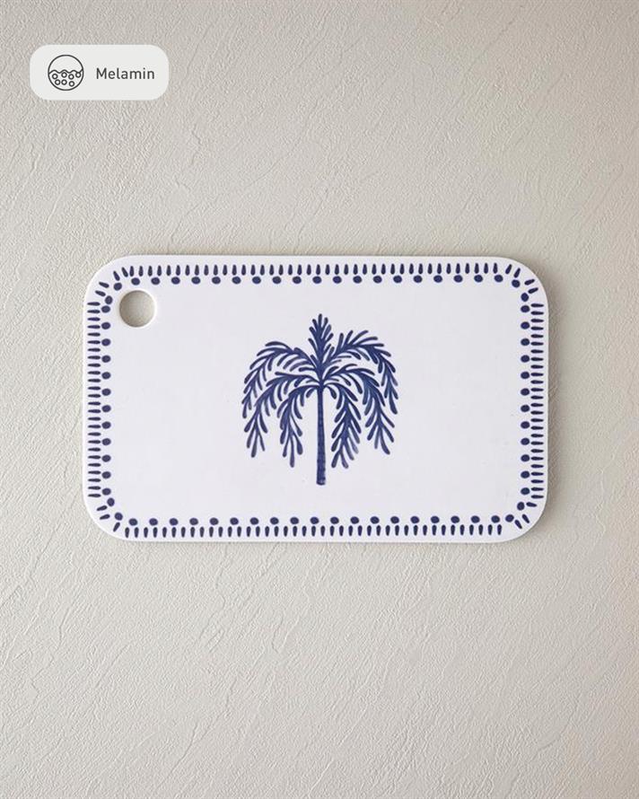 Carnival Tree Melamine Cutting Board Blue-White