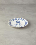 Carnival Tulip Bone Porcelain Cake Plate 20 cm Navy-White