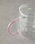 Catie Borosilicate Glass Double Walled Mug Pink