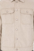 Men's Beige Jean Shirt