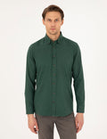 Green Regular Fit Long Sleeve Shirt
