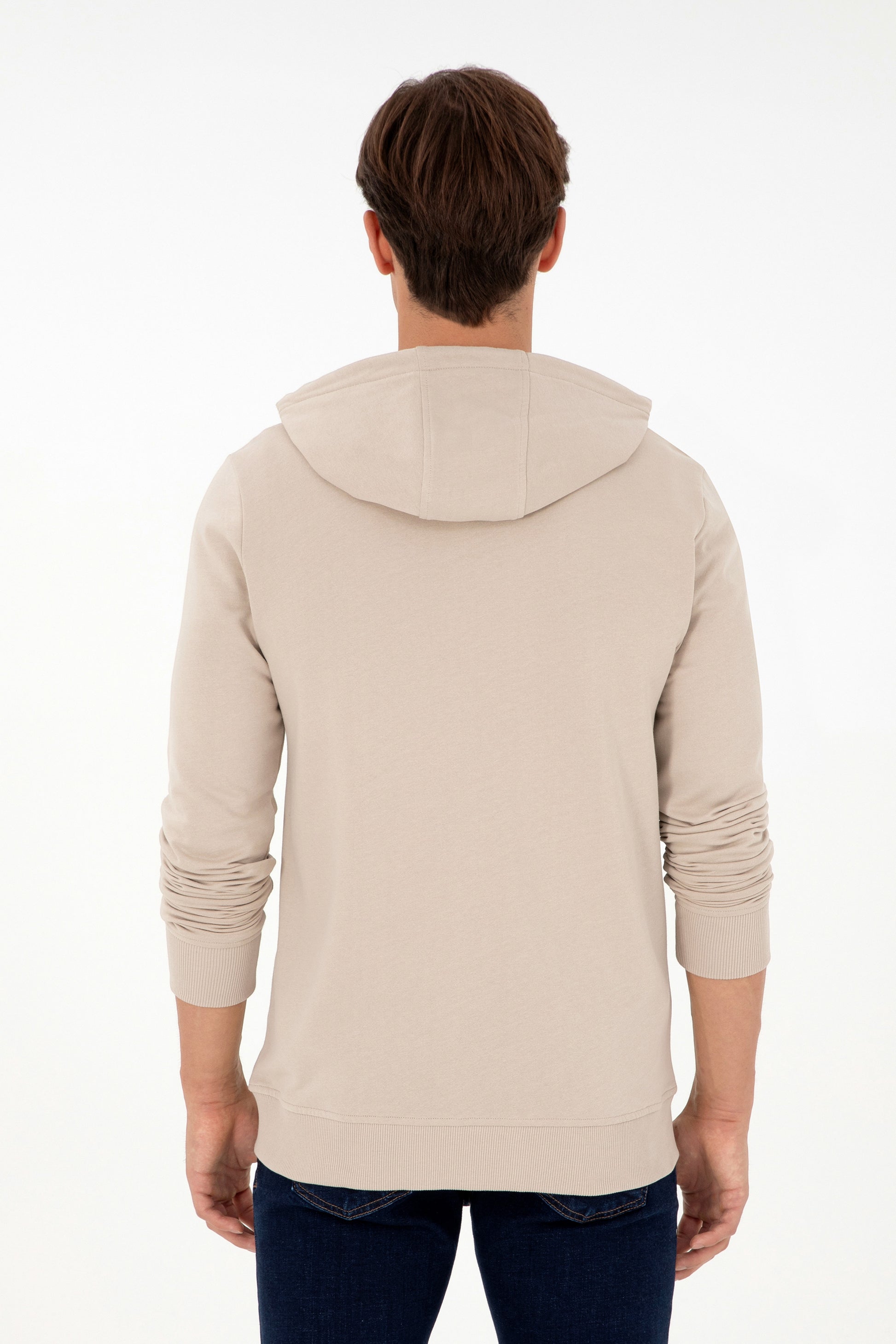 Men's Stone Knitted Cardigan