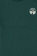 Boys' Dark Green Comfort Basic Crew Neck T-Shirt