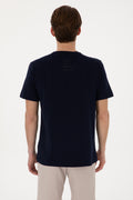 Men's Regular Fit Crew Neck Navy T-Shirt