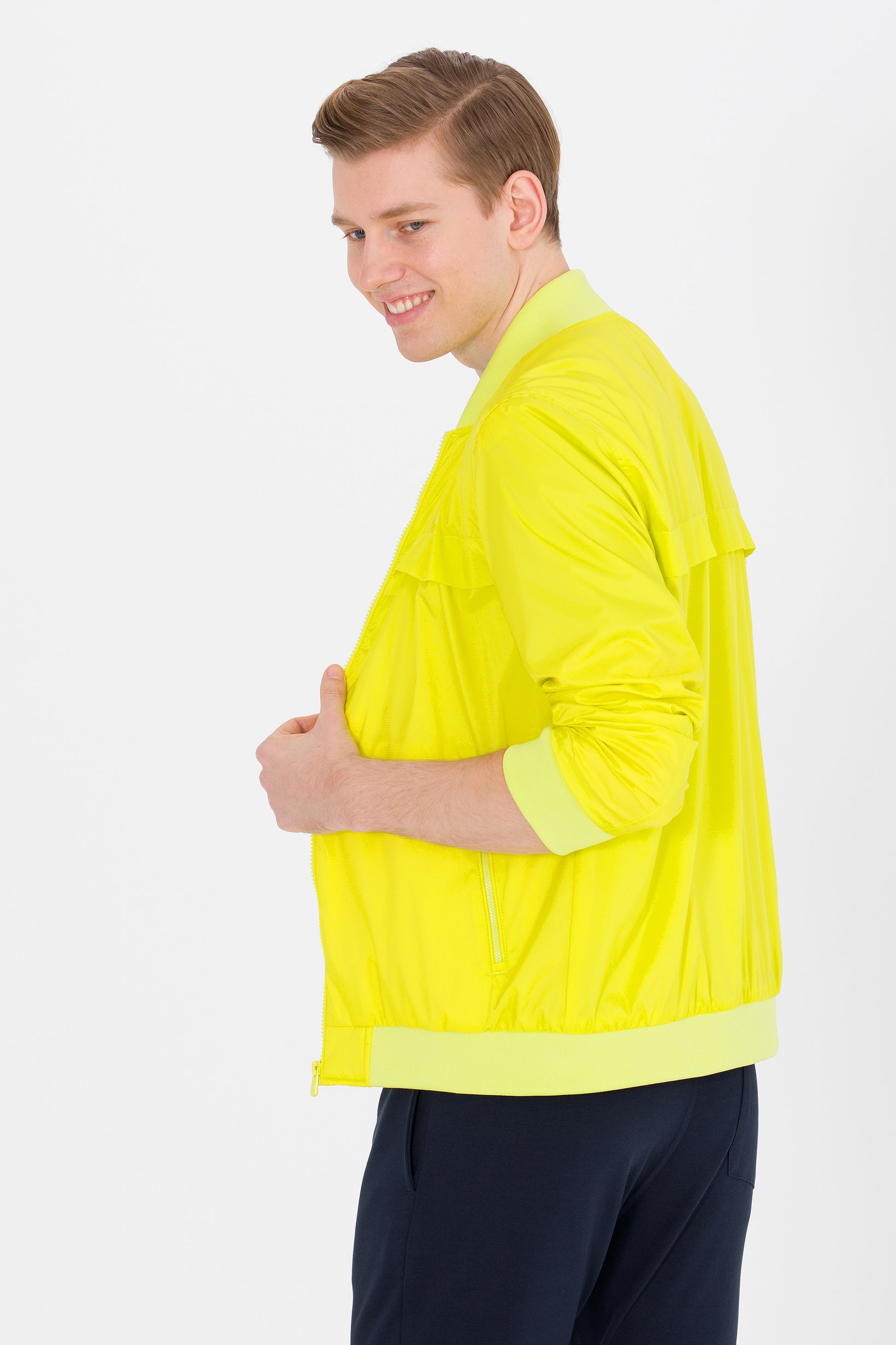 Men's Neon Yellow Coat