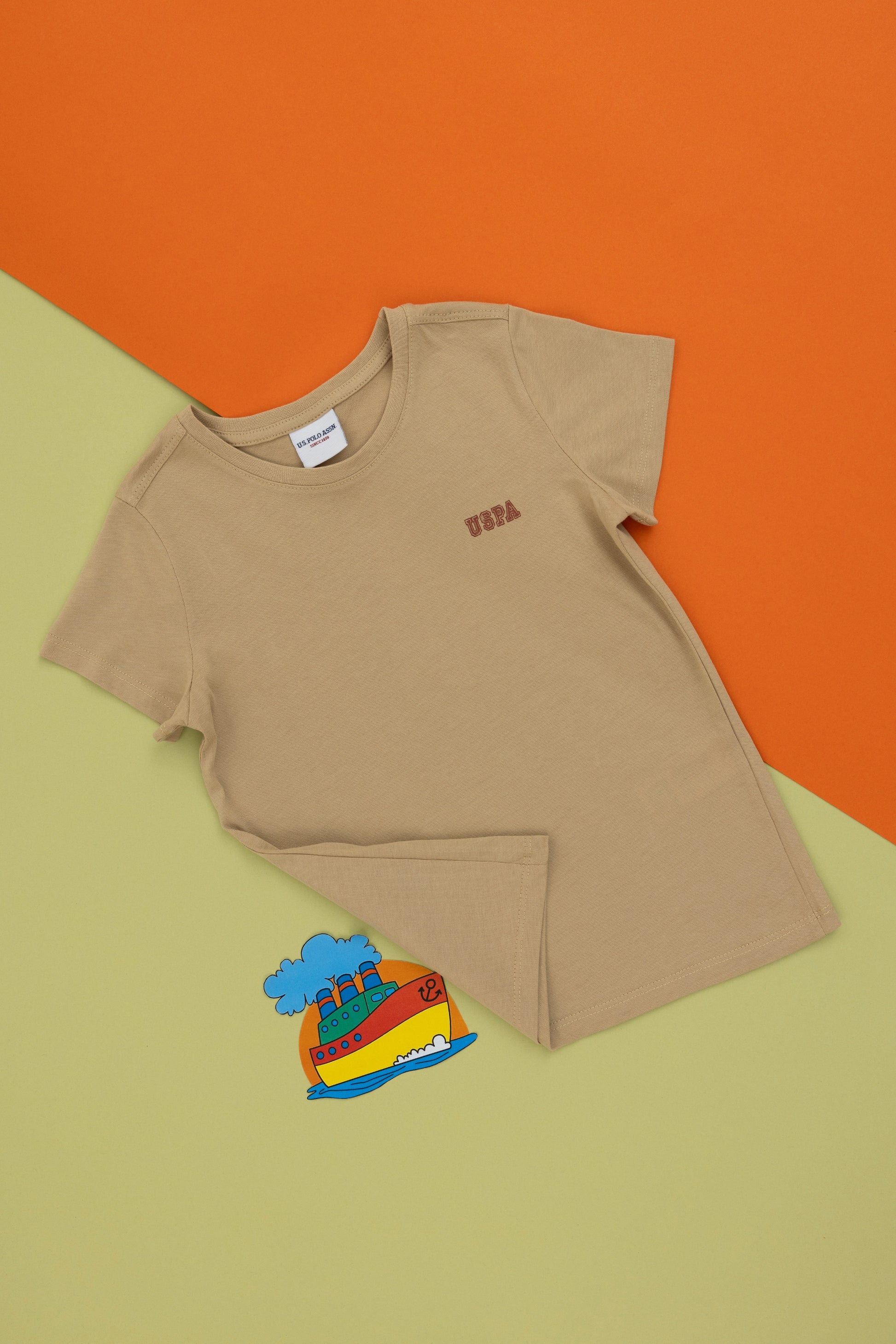 Boy's Sand Crew Neck T-Shirt