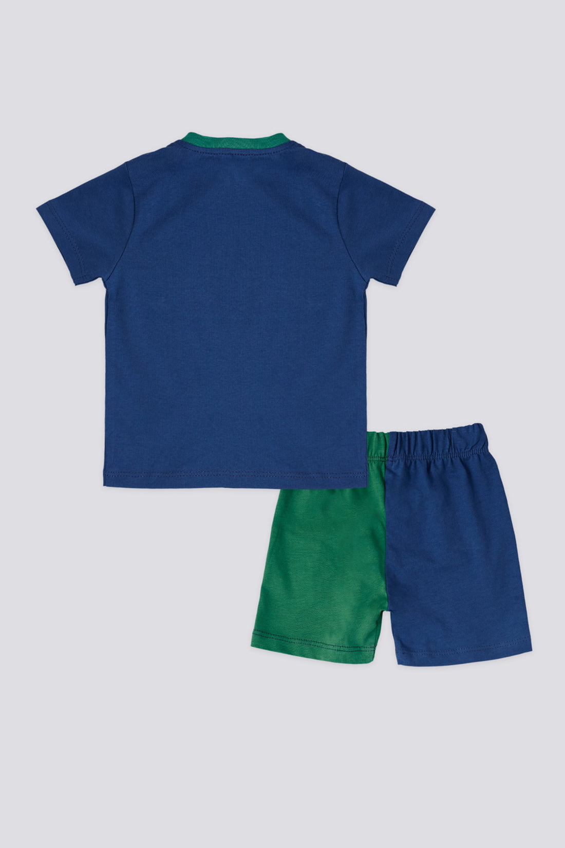 Boy Baby Printed Track Shorts 2-Piece Set