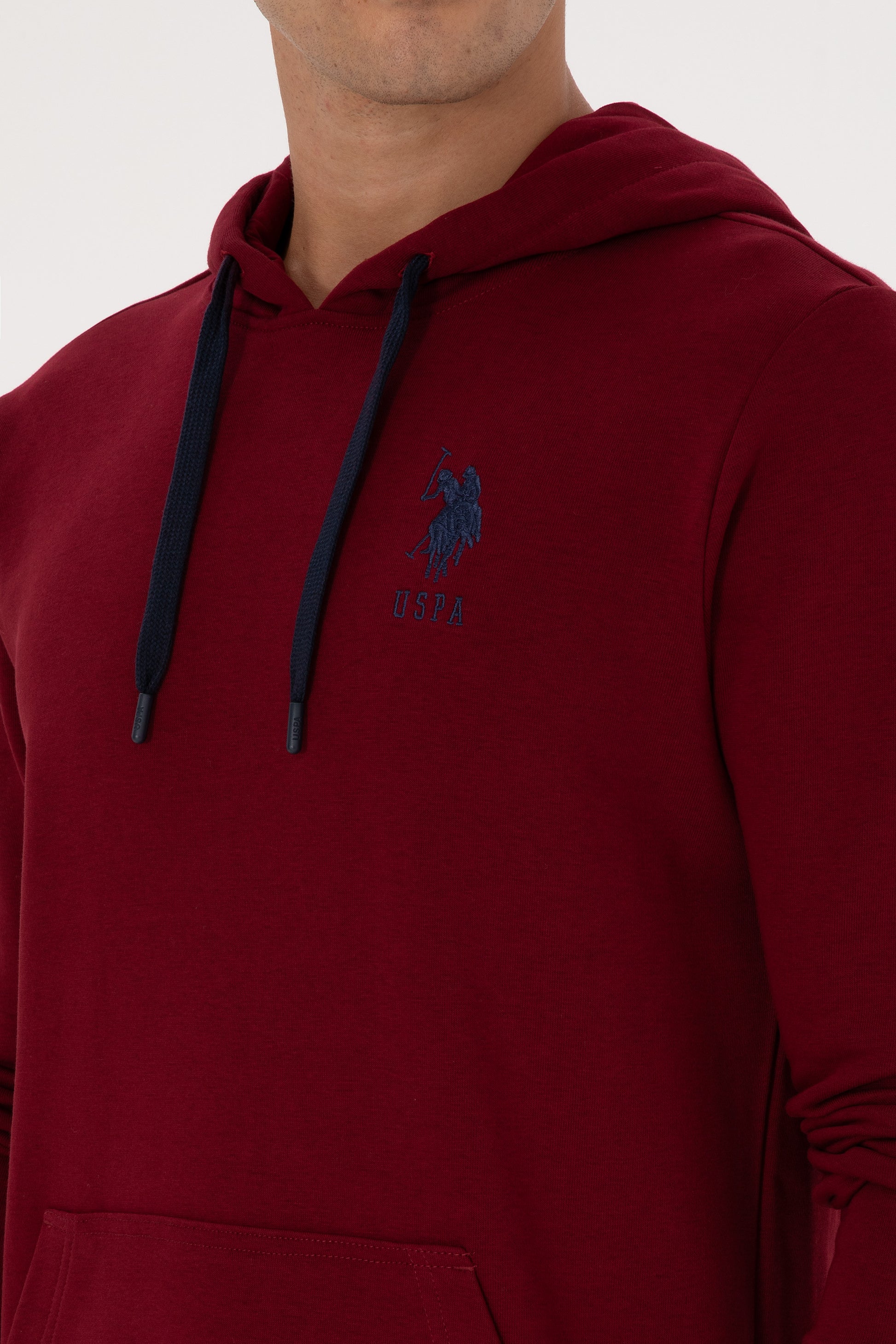 Men's Burgundy Basic Sweatshirt