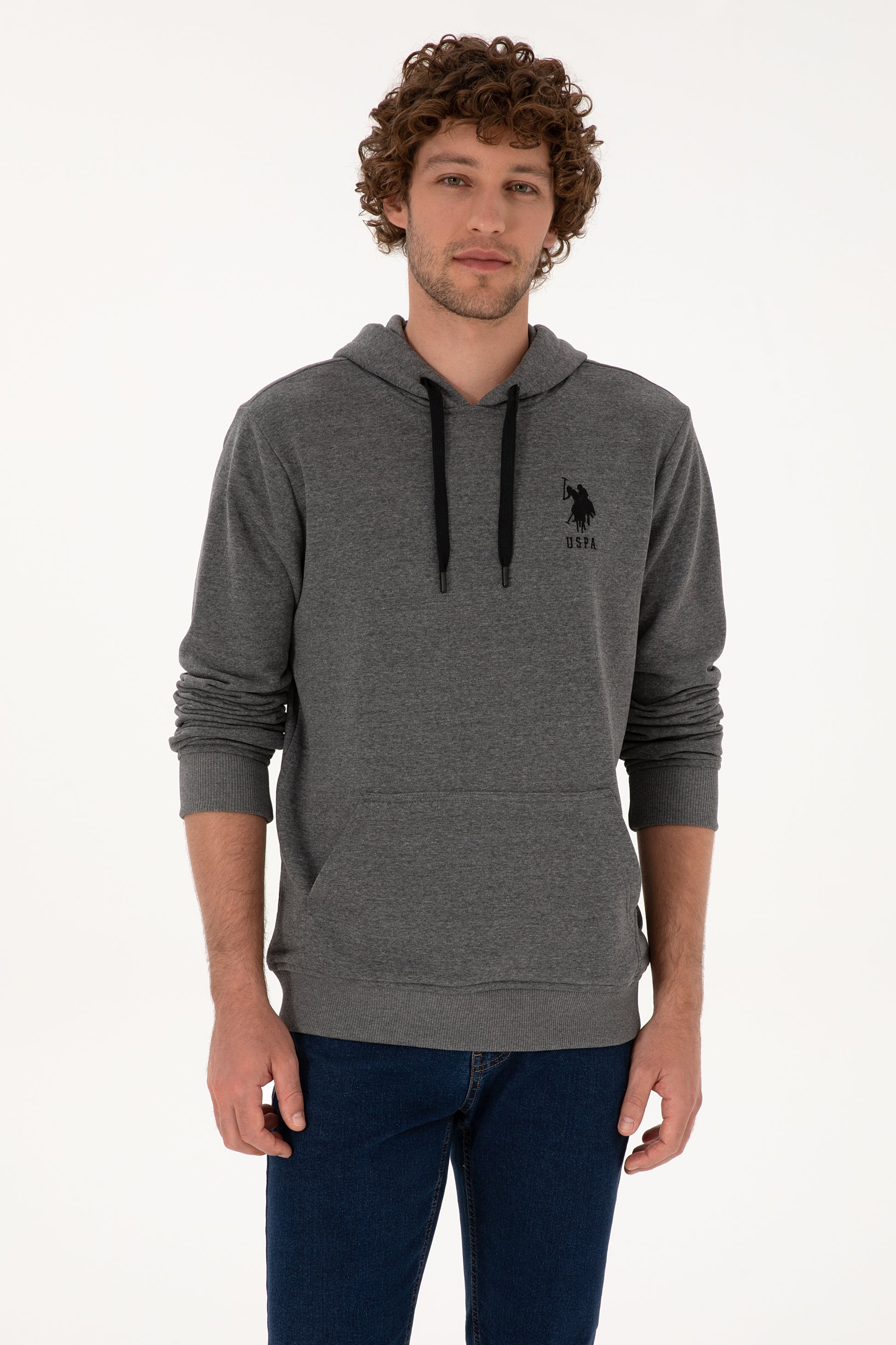 Men's Anthracite Melange Basic Sweatshirt