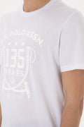 Men's Regular Fit Crew Neck White T-Shirt