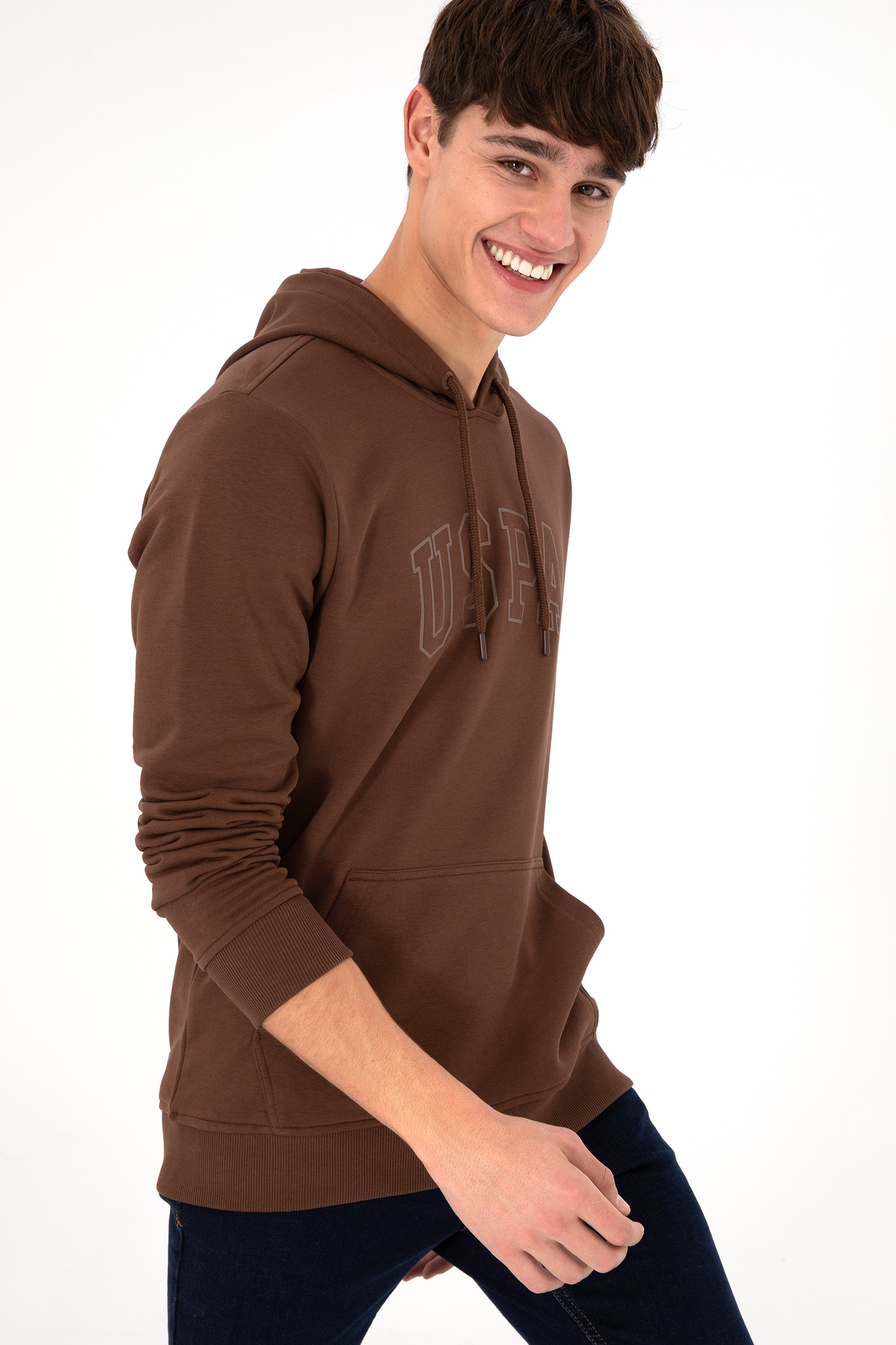 Men's Brown Basic Sweatshirt