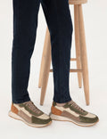 Beige 100% Leather Casual Shoes
