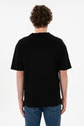 Men's Comfort Fit Crew Neck Black T-Shirt