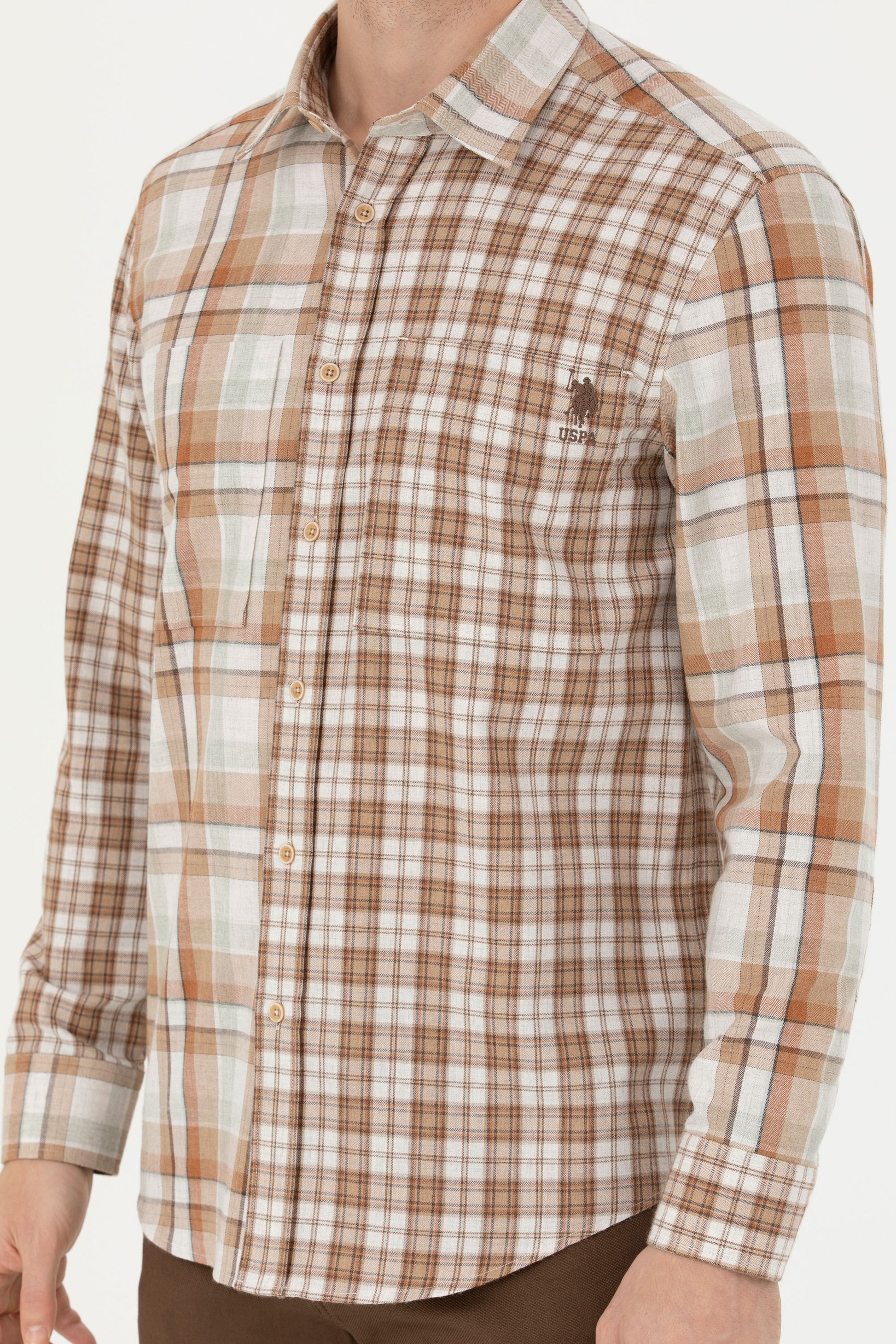 Men's Sand Long Sleeve Shirt