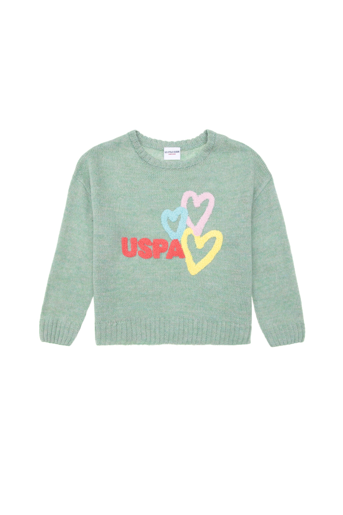 Girl's Water Green Sweater