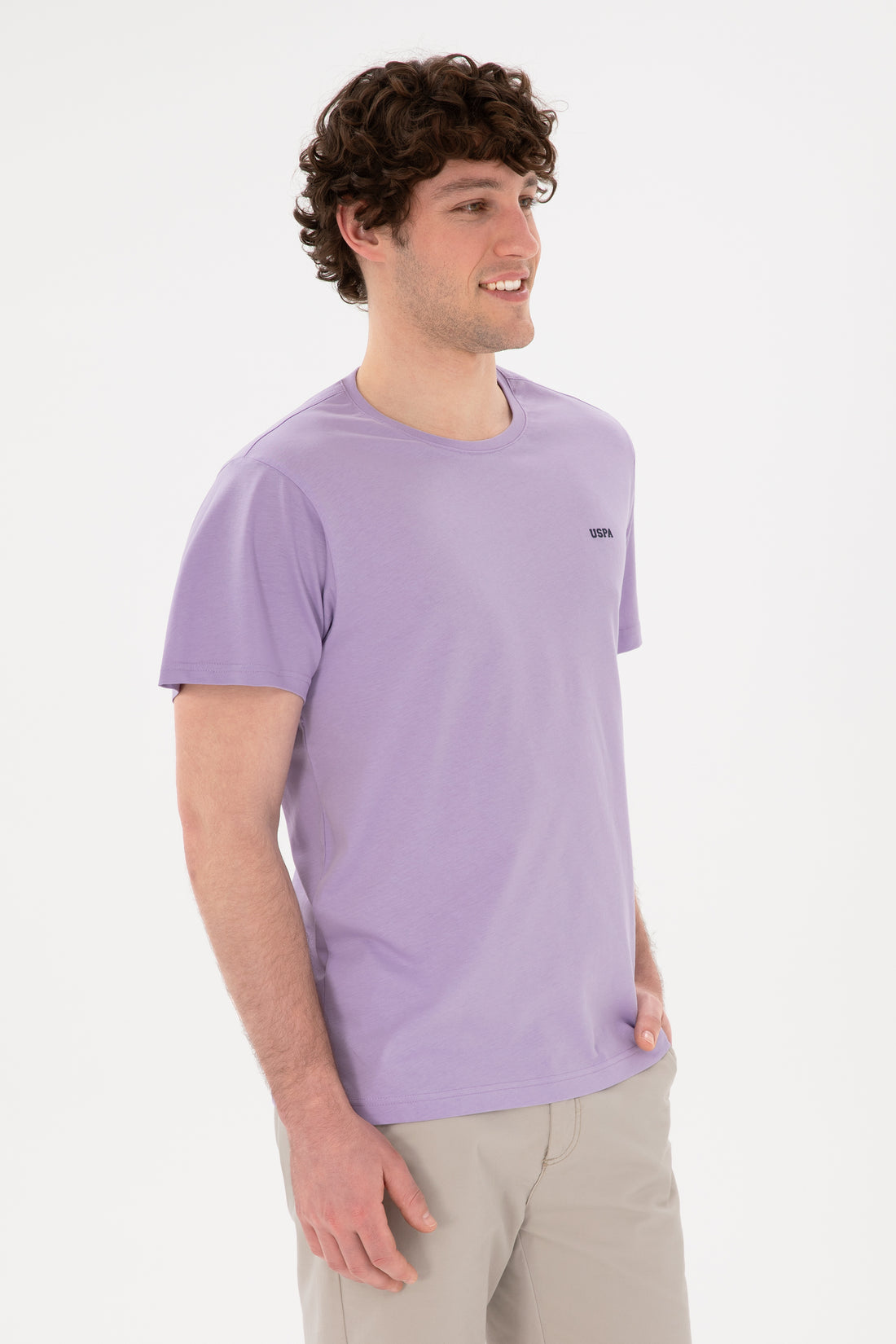 Men's Lilac Basic T-Shirt