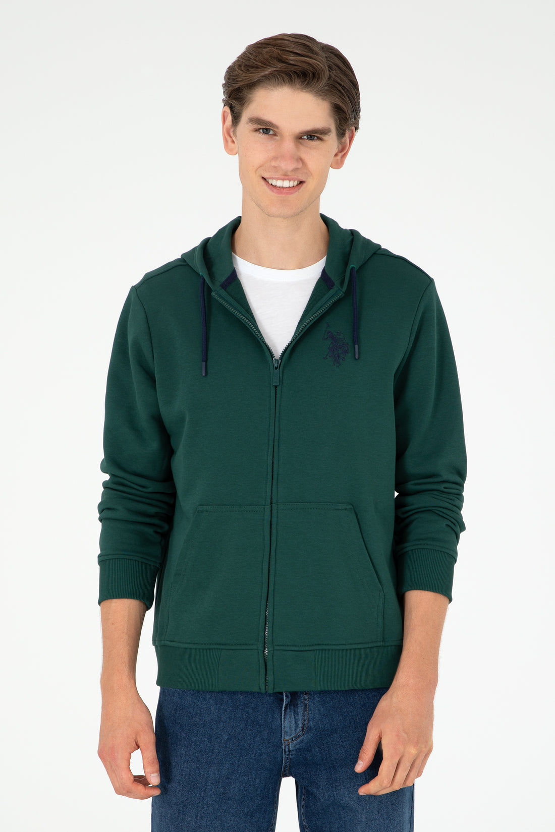 Men's Dark Green Knitted Cardigan