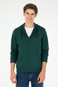 Men's Dark Green Knitted Cardigan