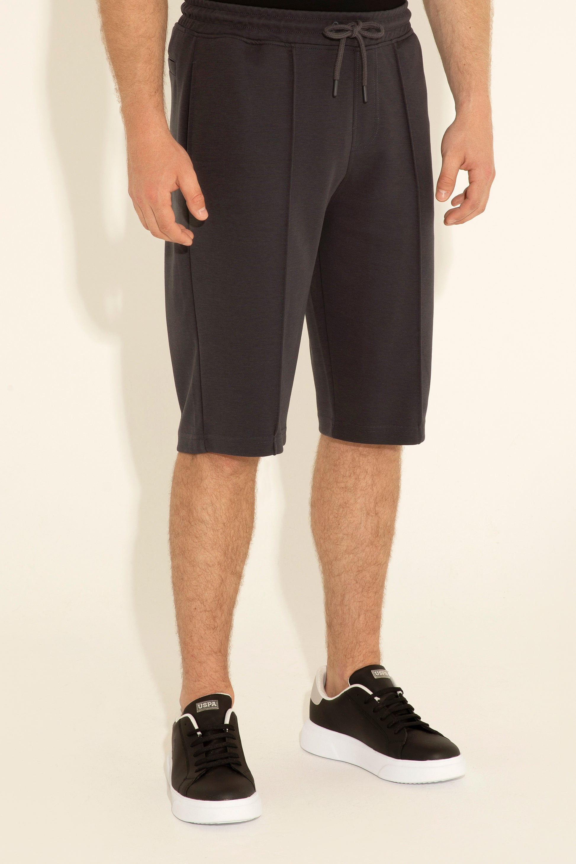 Men's Anthracite Knitted Shorts