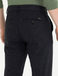 Black Slim Fit Canvas Pants