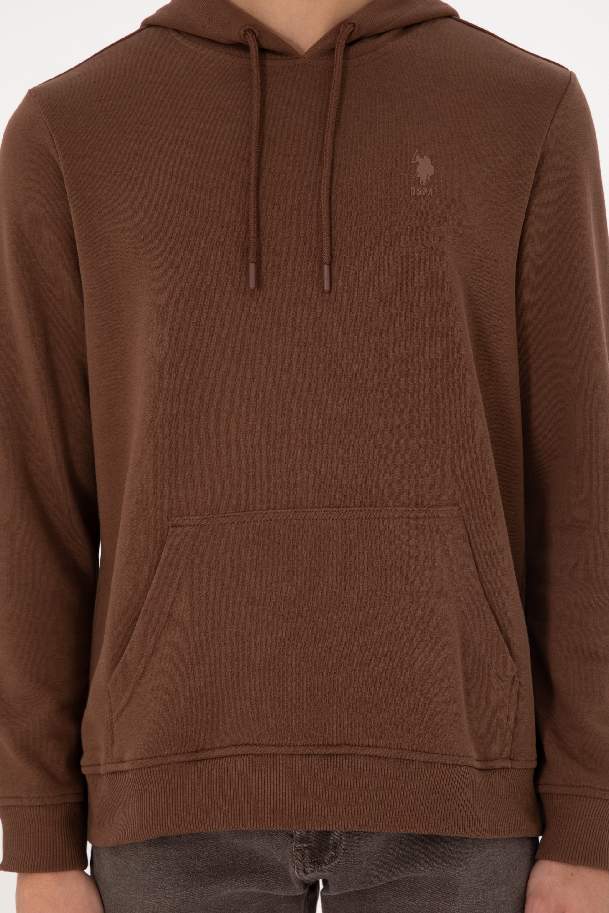 Men's Brown Basic Sweatshirt