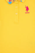 Girls' Yellow Basic T-Shirt