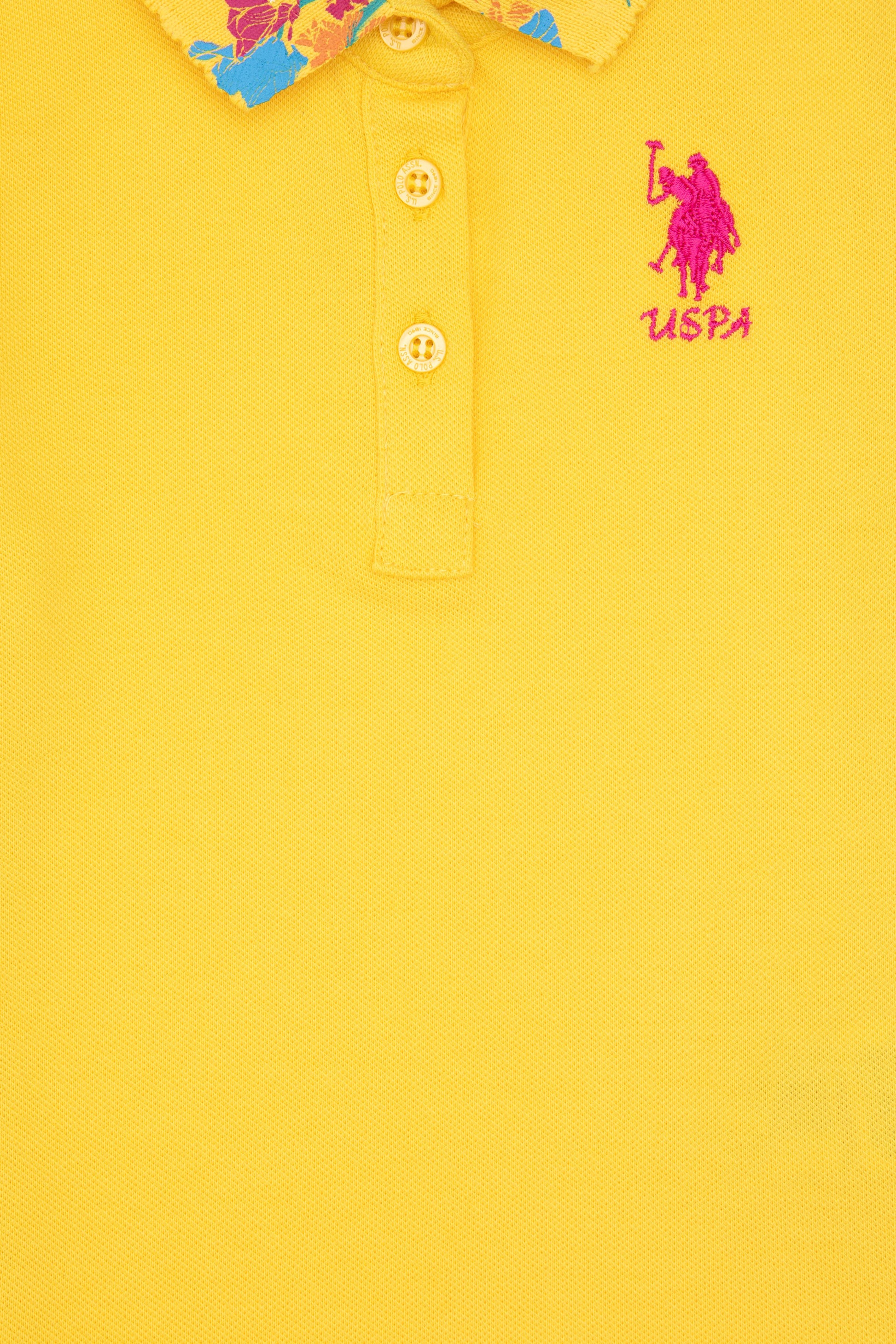 Girls' Yellow Basic T-Shirt