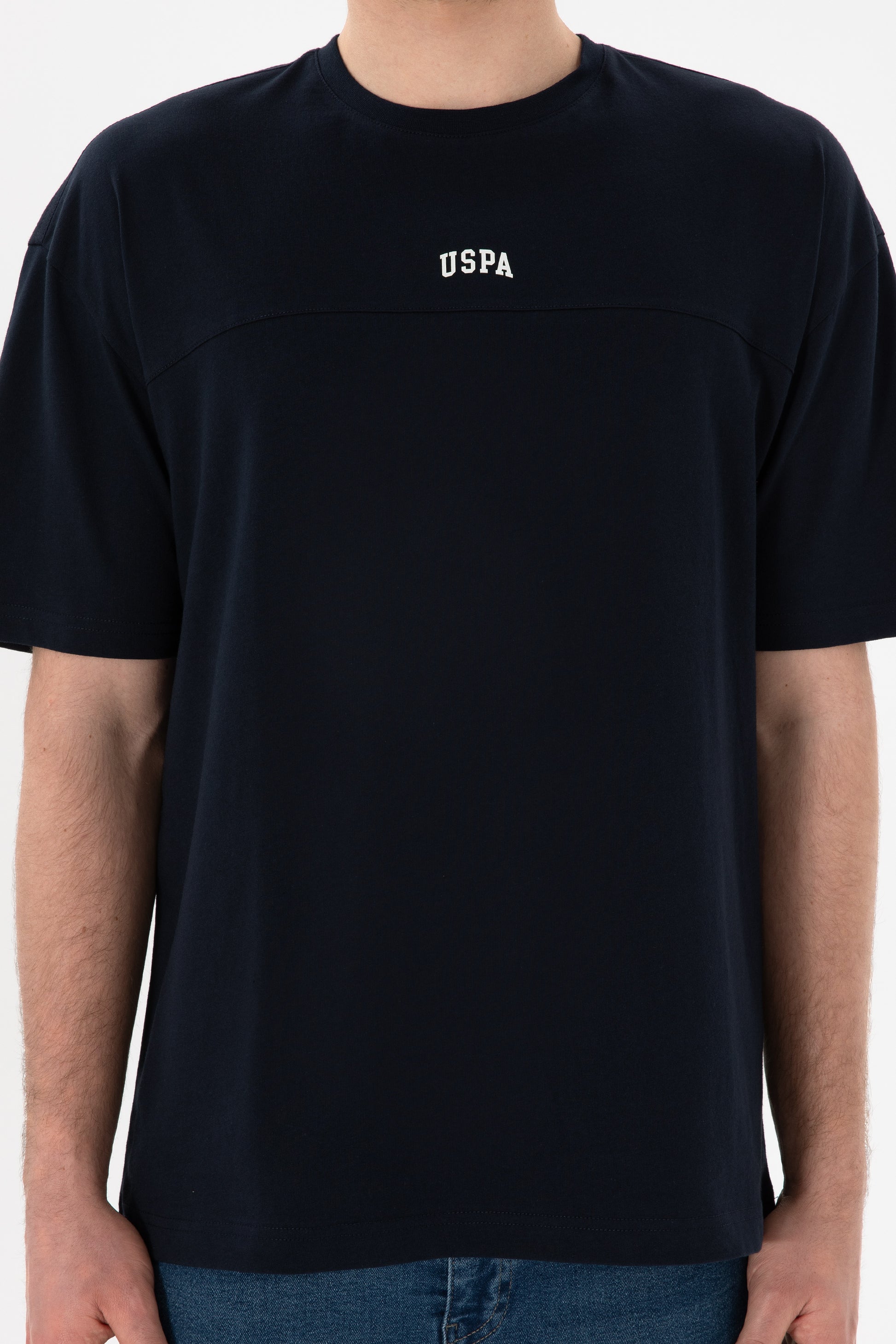 Men's Comfort Fit Crew Neck Navy T-Shirt