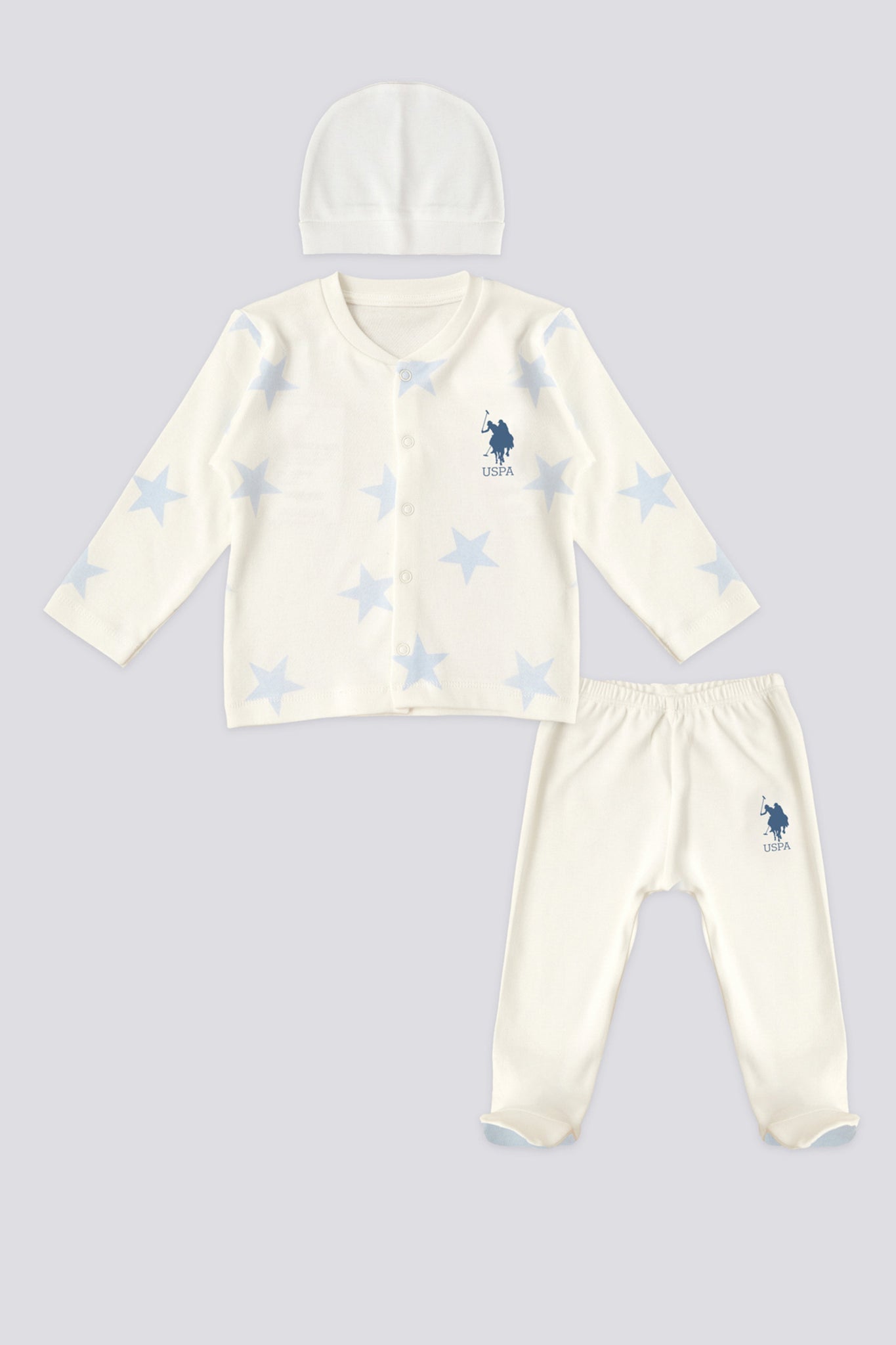 Boy Baby Booties 3-Piece Set