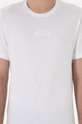 Men's Regular Fit Crew Neck White T-Shirt